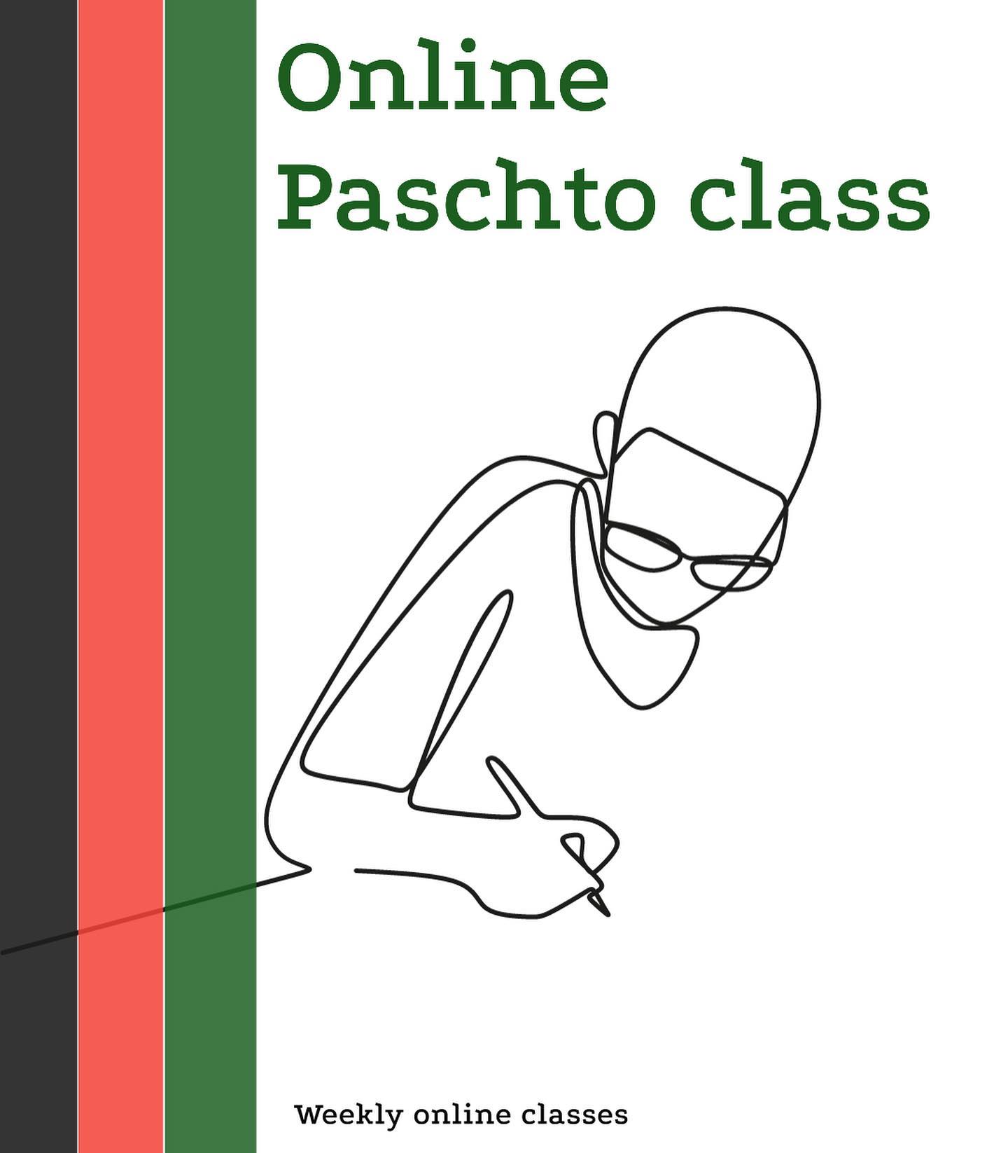 Our schedule for the online Pashto class!